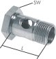 Preview: M11x1 Aluminium Hohlschraube ***MIT Restriktor***