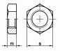 Preview: M18x1.5 Sechskantmutter, niedrige Form , FEIN-Gewinde A2