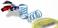 Preview: FTT© T2 049 Druckdosen Feder BLUE