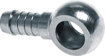 Schlauchnippel 8mmØ Ring, 5 - 6mm, Stahl verzinkt