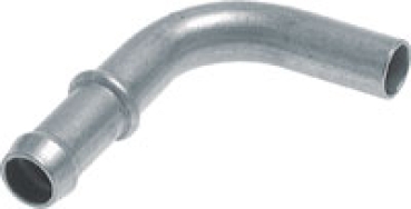 90° Schlauchnippel Rohr 8mmØ, 7-8mm, Stahl verzinkt