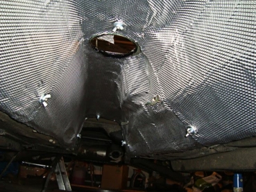 Glasfasermatte mit Alu - Dämmmatte 500 x 800 x 3