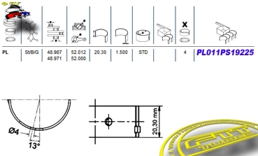 MAHLE 3STOFF PLEUELLAGER 1,8l 2,0l 2,2l STD