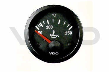52Ø 50-150° ORIGINAL VDO Anzeige, Öltemperatur