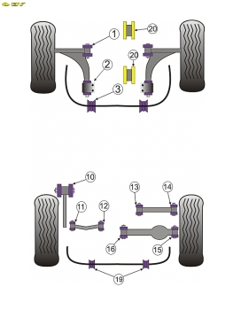 PU Motorlager F40 Vectra C / Signum