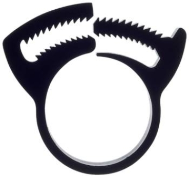 Schnapp-Schlauchschelle, Nylon, 10 - 11mm