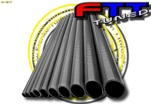 1m x 35mmØ Silikonschlauch BLACK