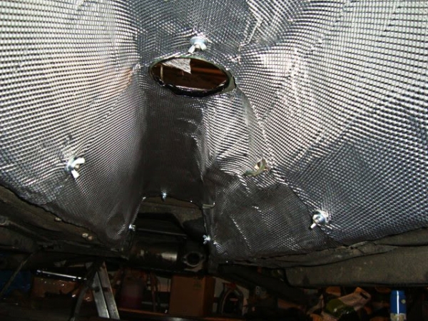 Glasfasermatte mit Alu - Dämmmatte 500 x 800 x 3