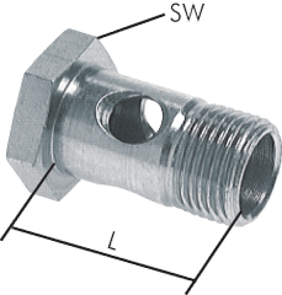 M11x1 Aluminium Hohlschraube ***MIT Restriktor***