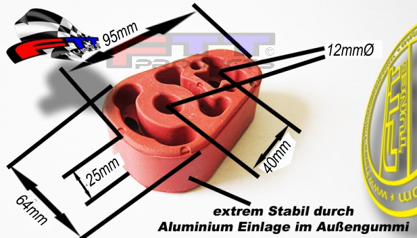 GUMMIAUFHAENGUNG GM mit Metallverstärkung GROß