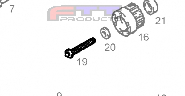 C20LET / C20XE FTT ERSATZSCHRAUBE,  ZAHNRAD ZAHNRIEMEN AN KURBELWELLE FUER 90298206 / 6 14 940 [NEUE VERSION]