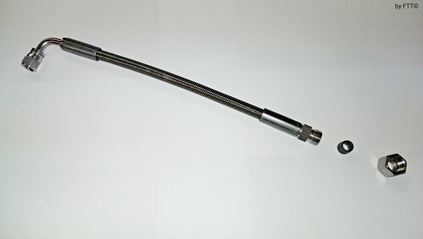 Dash AN4 90° L=270mm Flex - Ölvorlaufleitung zu 8mmØ