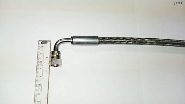 Dash AN4 90° L=270mm Flex - Ölvorlaufleitung zu 8mmØ