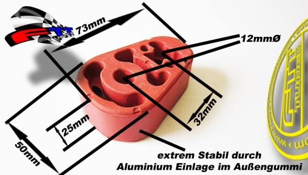 GUMMIAUFHAENGUNG GM mit Metallverstärkung