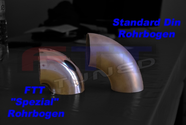 EDELSTAHL Spezial Rohrbogen 63,5mm Ø - 90°