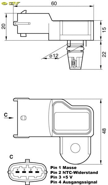 Ladedrucksensor 1.5bar (250KPA)