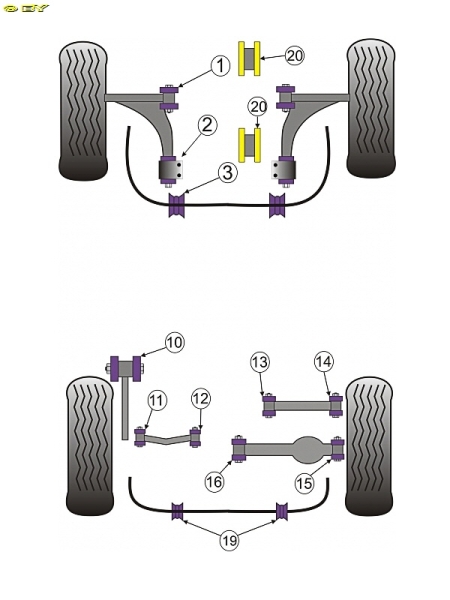 PU Motorlager F40 Vectra C / Signum