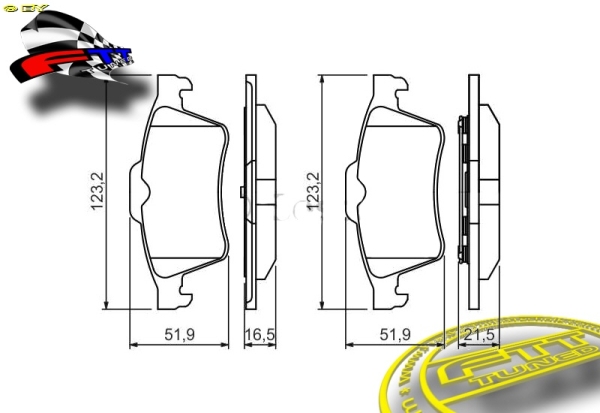 Brembo Steet SBB für 292x20 1K FTT© BremsSystem HA