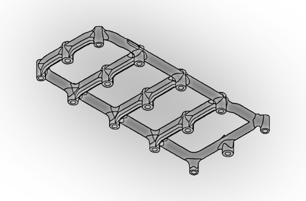 GEBRAUCHTTEIL !!! STUETZE / TRAVERSE  DECKEL KURBELWELLENLAGER AN MOTORBLOCK Z20LEH