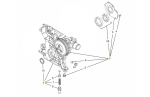 Z16 Z18 OE GM OPEL ÖLPUMPE ABDECKUNG KOMPLETT MIT OEL-UND WASSERPUMPE